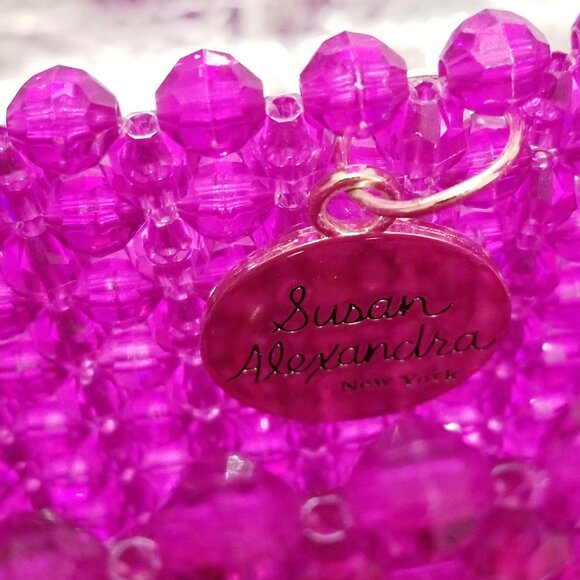 NWT 2021 Susan Alexandra New York Rose Garden Beaded Bag - Picture 9 of 13